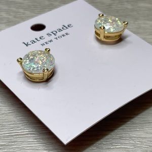 Kate Spade Round Opal Glitter Earrings